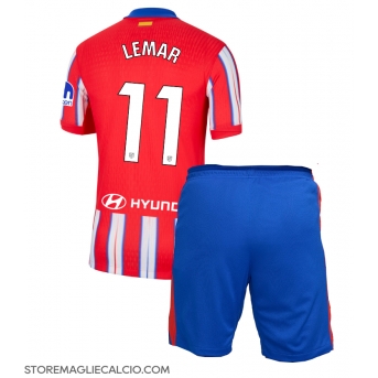 Atletico Madrid Thomas Lemar #11 Maglia Gara Casa Repliche 2024-25 Bambino Maniche Corte